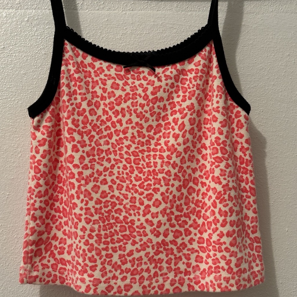 Brandy Melville cheetah print tank top